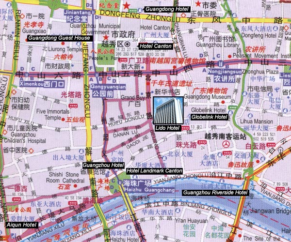 Lido_Hotel_Guangzhou_Map