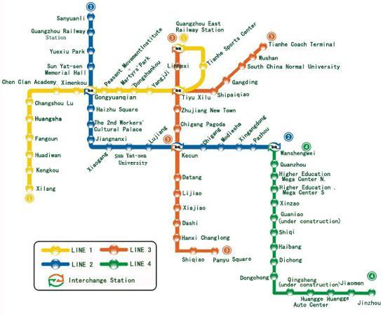 Guangzhou Metro Map